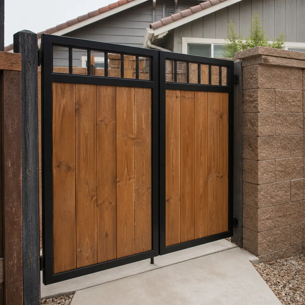 Wood & steel frame